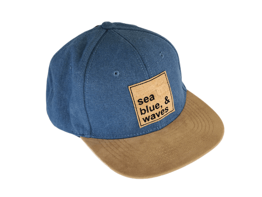 Casquette américaine suédine écusson liège brodé vue 1