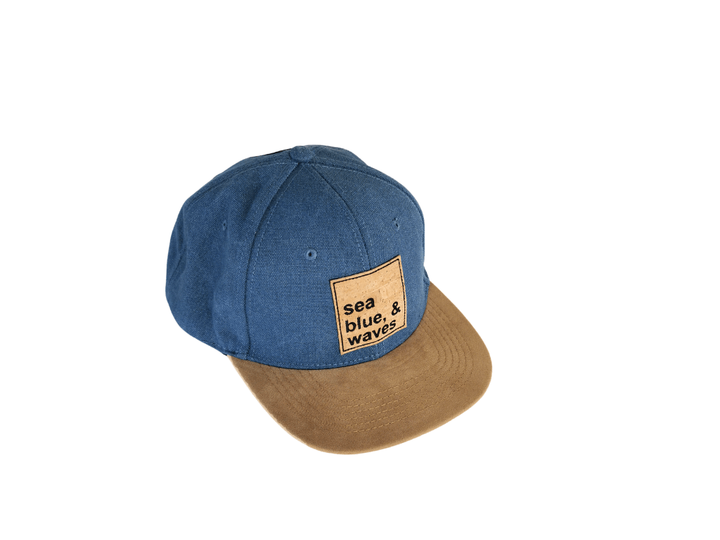 Casquette américaine suédine écusson liège brodé vue 3