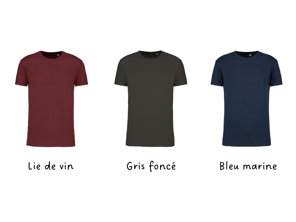 Couleur de t-shirt disponible