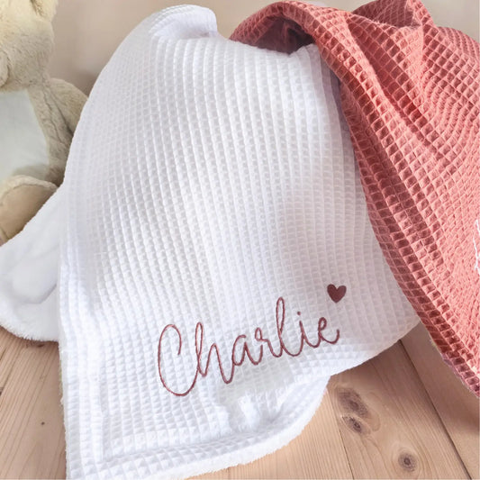 Couverture bébé personnalisée prénom