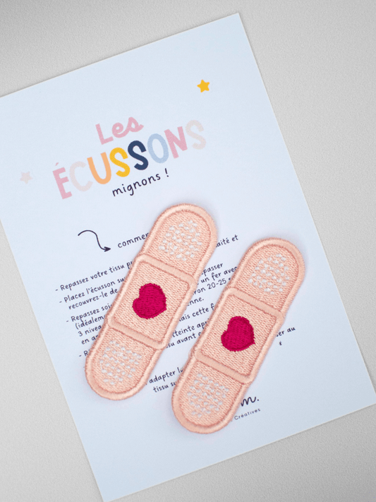 Ecusson thermocollant pansement par deux_2