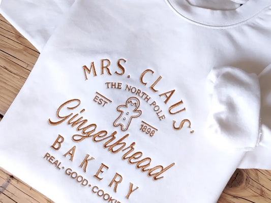 sweat de Noël femme brodé cuivre