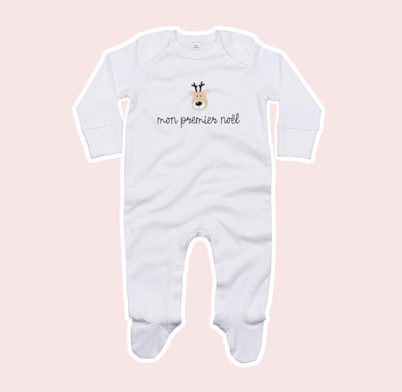 Pyjama brodé bébé mon premier noel