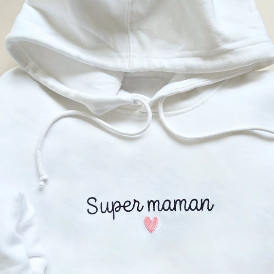 Sweat maman personnalisé brodé