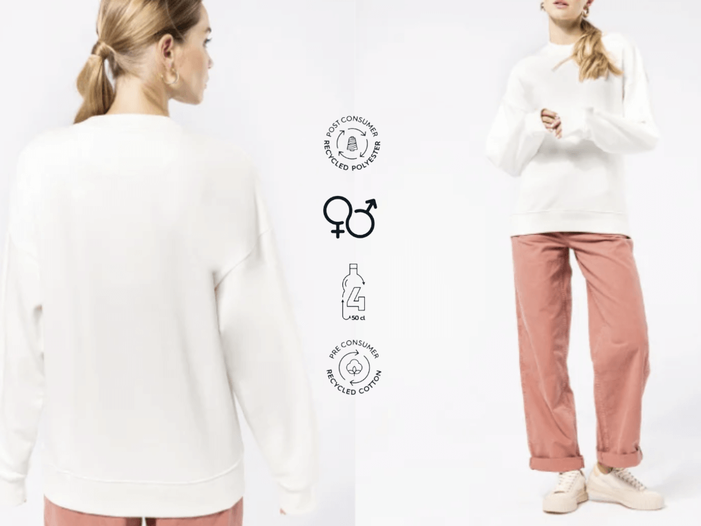 Sweat oversize détails