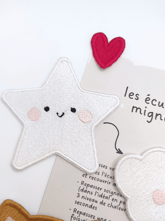 écusson brodé thermocollant étoile vue 2