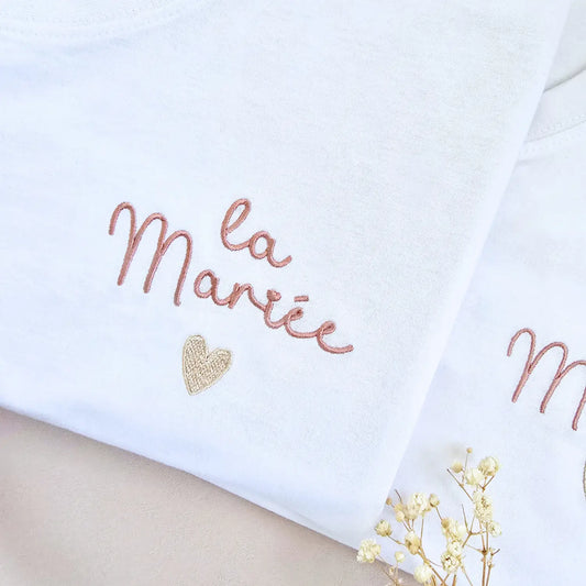 tee shirts pour mariage la mariée
