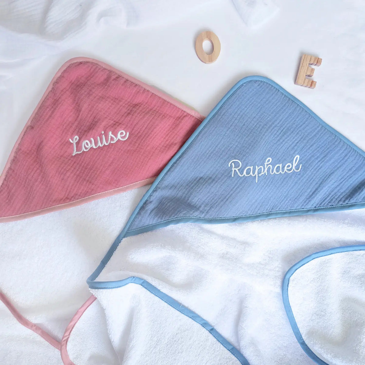 Cape de bain personnalisée bébé