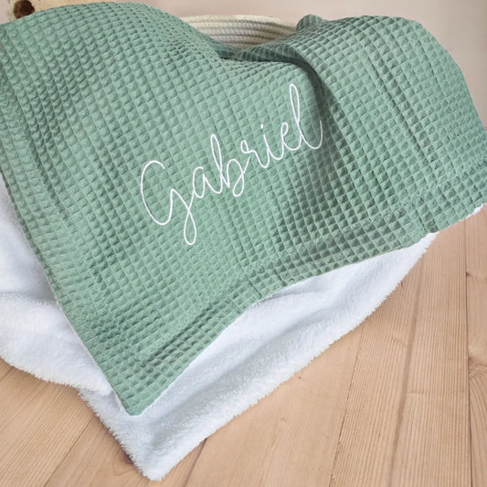 Couverture bébé personnalisée prénom