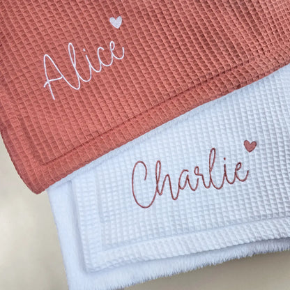 Couverture bébé personnalisée prénom