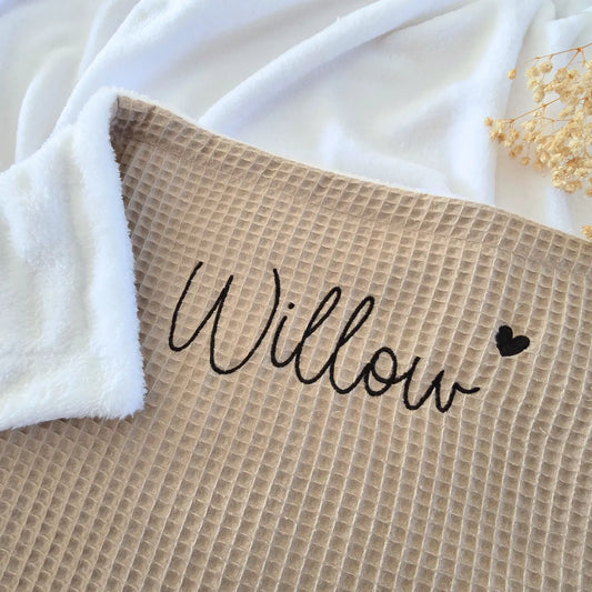Couverture bébé personnalisée prénom