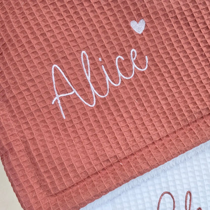 Couverture bébé personnalisée prénom Alice