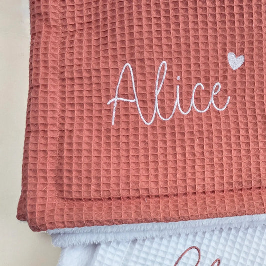 Couverture bébé personnalisée prénom Alice