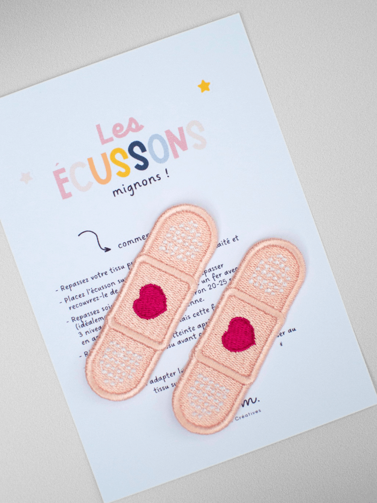Ecusson thermocollant pansement par deux_2