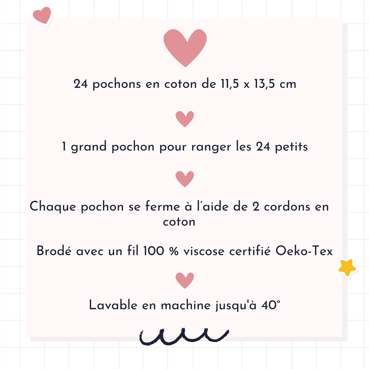 Spécifications du calendrier de l'avent