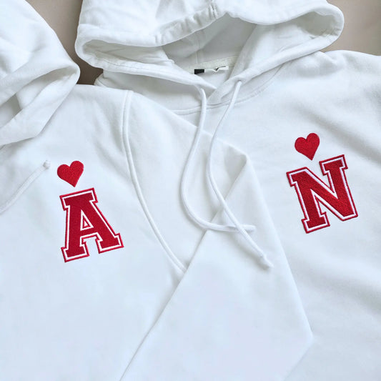 Sweat Couple brodé personnalisé