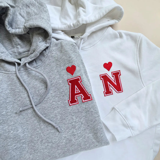 Sweat Couple brodé personnalisé