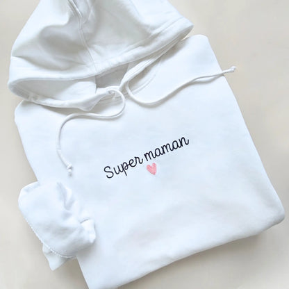 Sweat maman personnalisé brodé