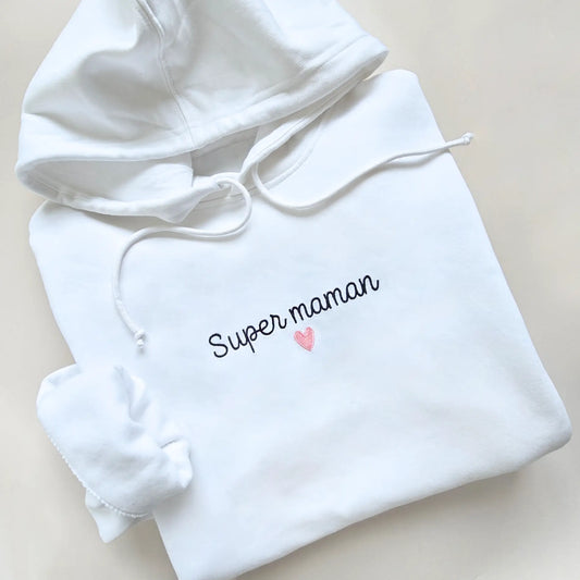 Sweat maman personnalisé brodé