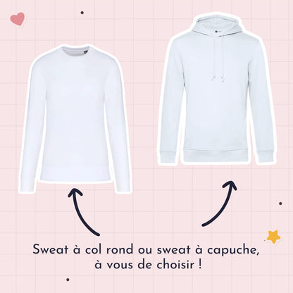 Sweat maman personnalisé brodé  -  Super Maman
