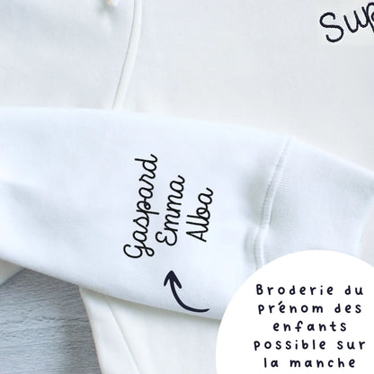 Sweat maman personnalisé brodé