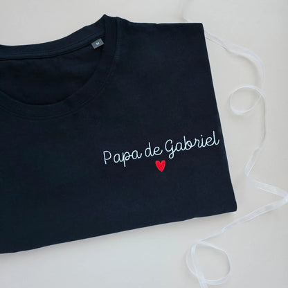 T-shirt personnalisé brodé papa