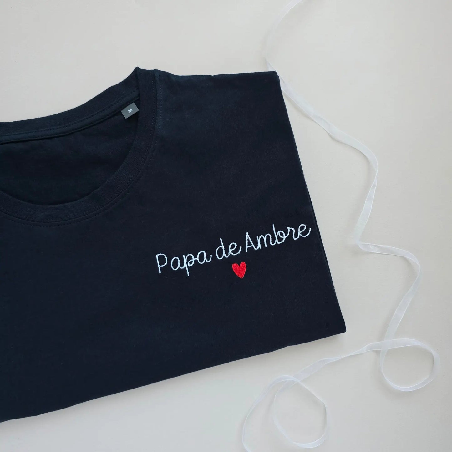 T-shirt personnalisé brodé papa