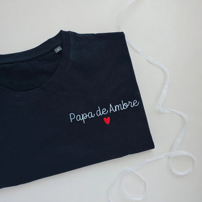 T-shirt personnalisé brodé papa