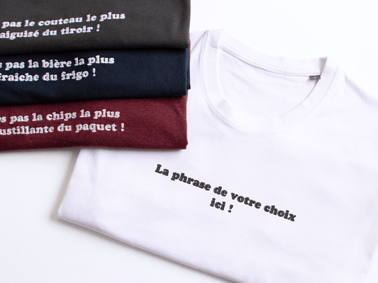 T-shirts de la collection T'es pas 2