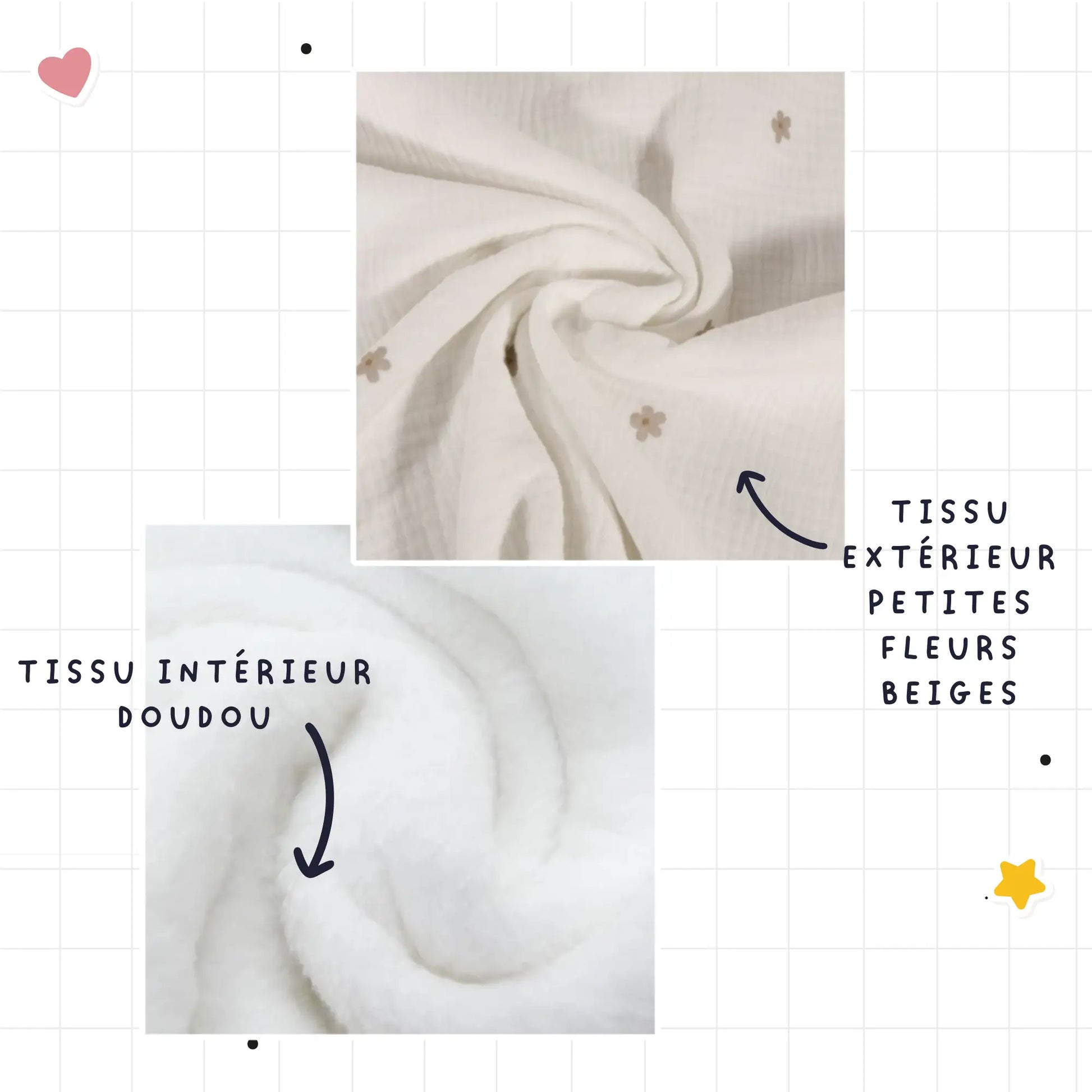 Tissu utilisé pour la couverture bébé gaze de coton brodée