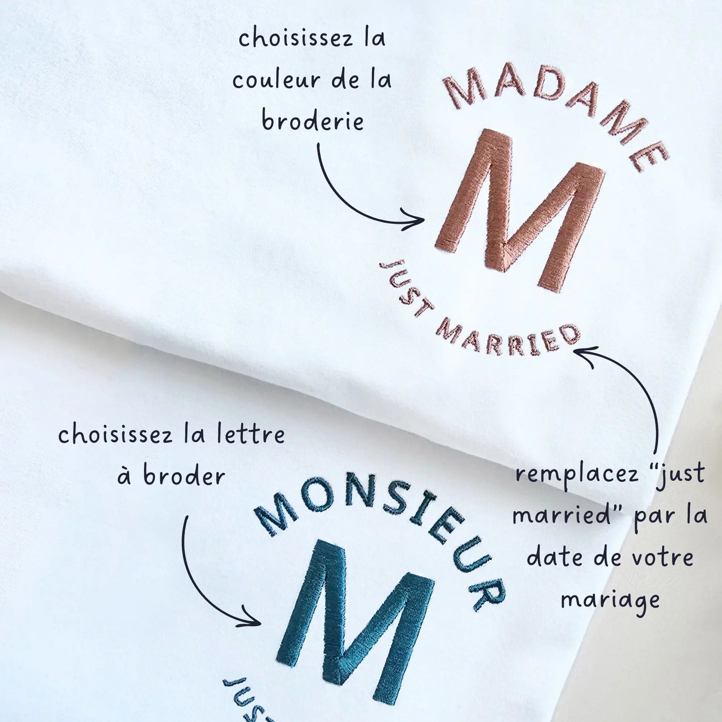 tee shirt pour mariage personnalisé