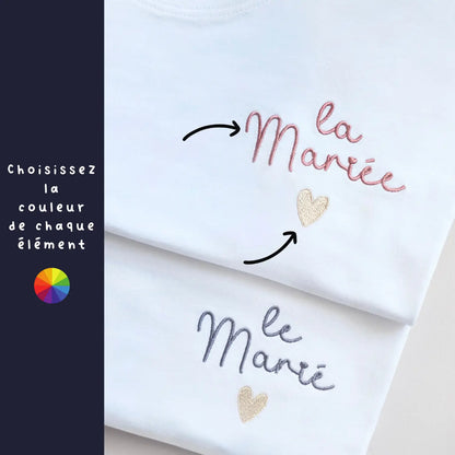 tee shirts pour mariage la mariée